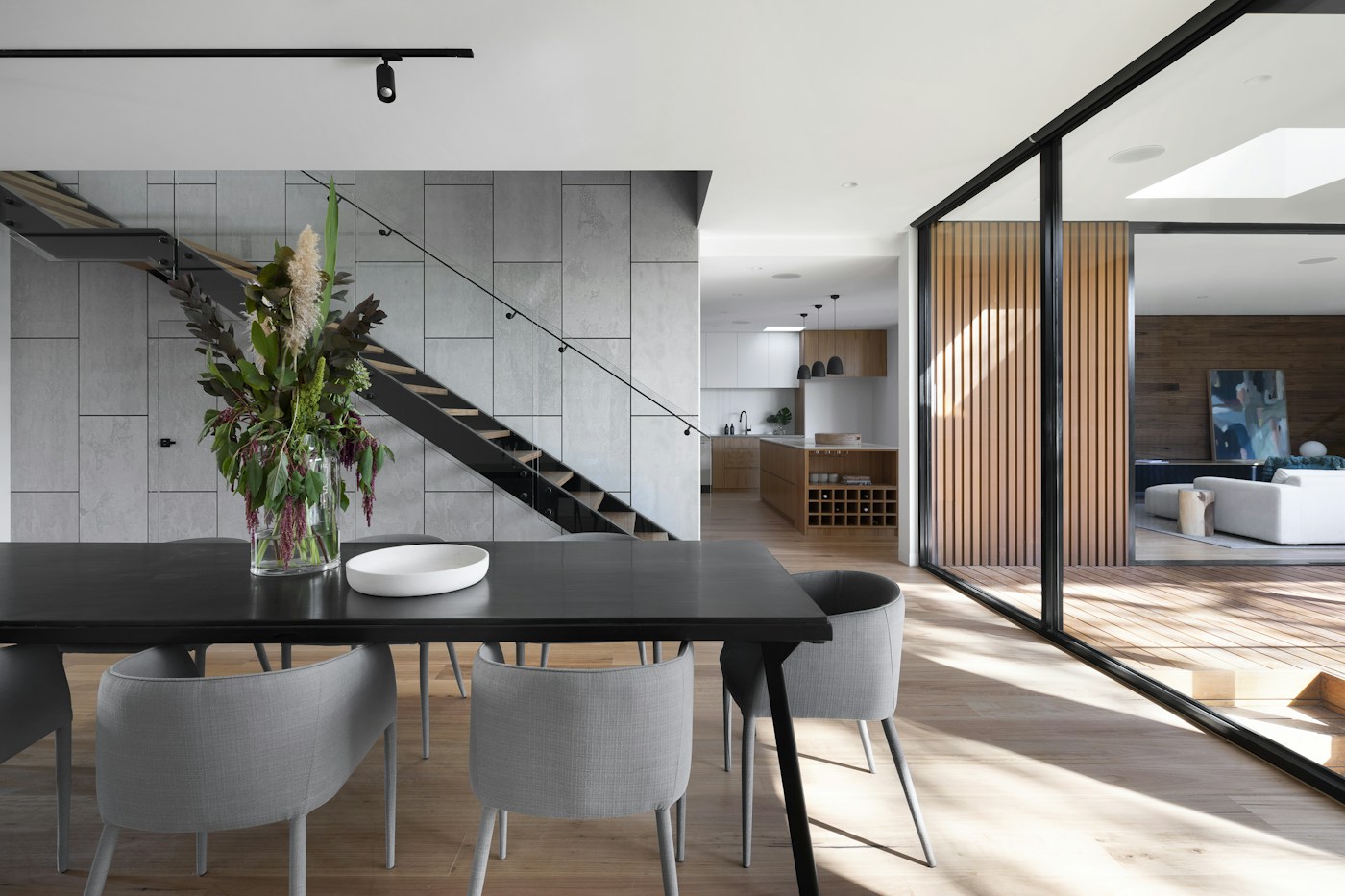 Light-filled contemporary property interior